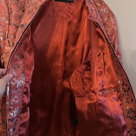 Pamela McCoy Floral Leather Jacket - Picture 8 of 11